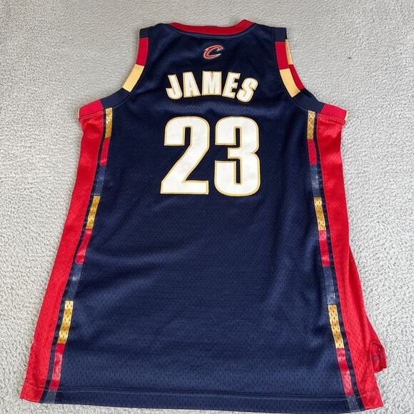 Authentic LeBron James Cleveland Cavaliers Jersey M Length +2 Adidas Stitched - Picture 10 of 14